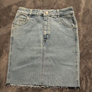 H&M Light Blue Denim Pencil Skirt